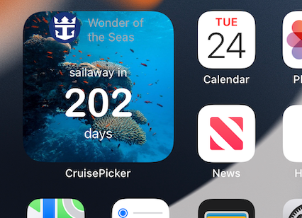 cruise countdown widget